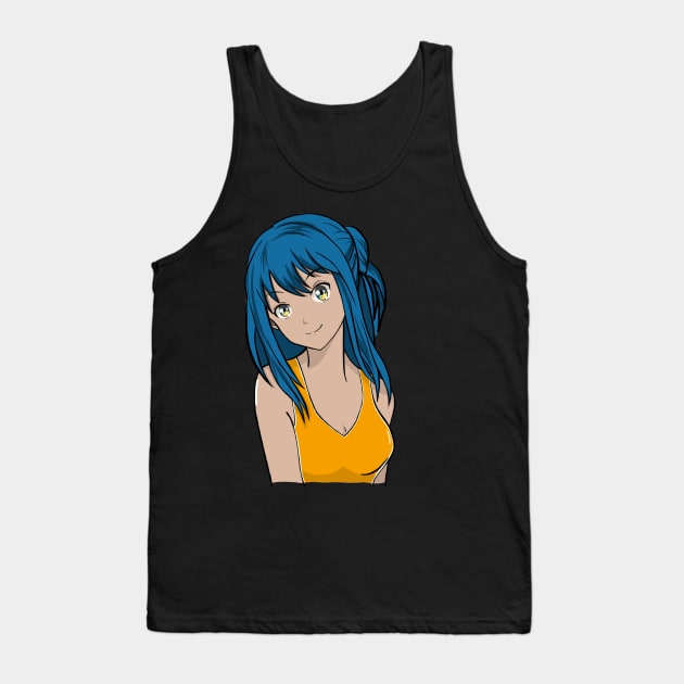 Anime girl Tank Top by Blueskies55